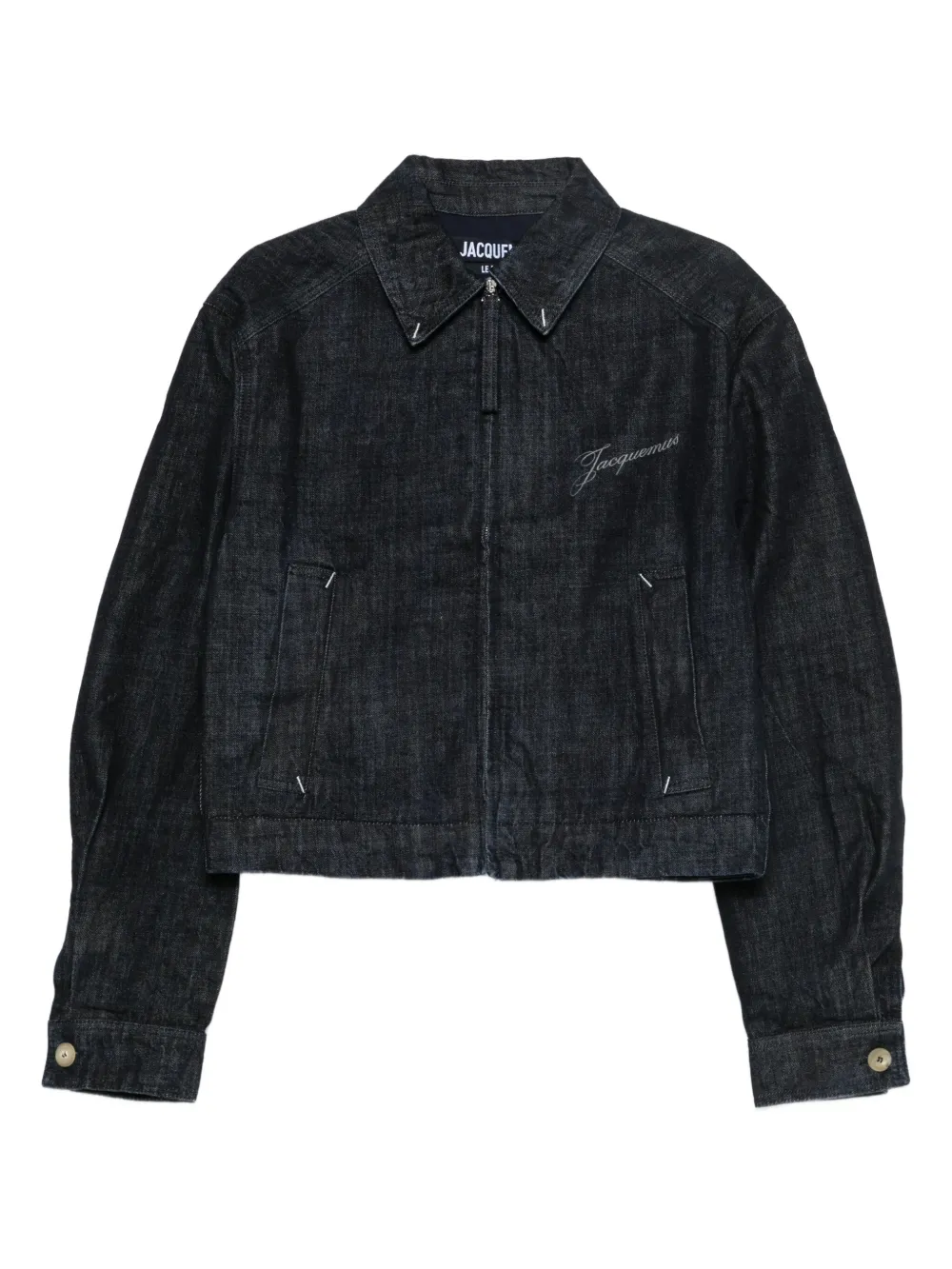 Jacquemus logo-print denim jacket | Blue | Image 1