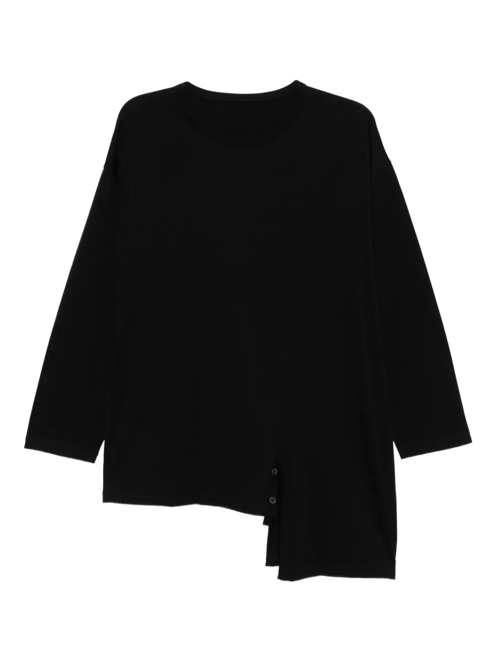Yohji Yamamoto playera de dos vías | negro | Image 1