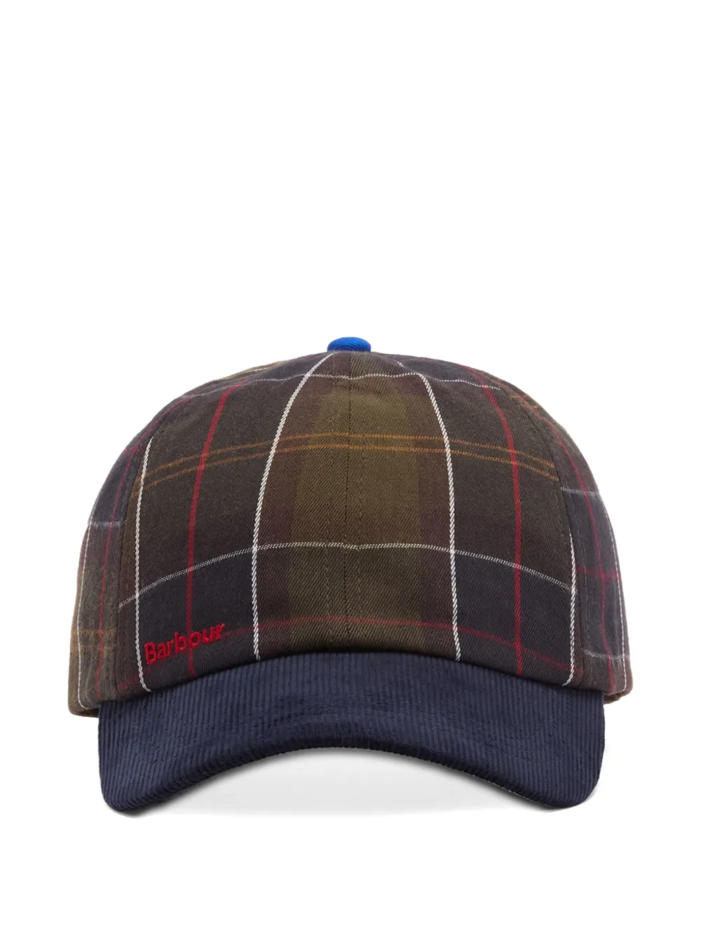 Paul Smith Tartan-pattern Corduroy Cap In Multi