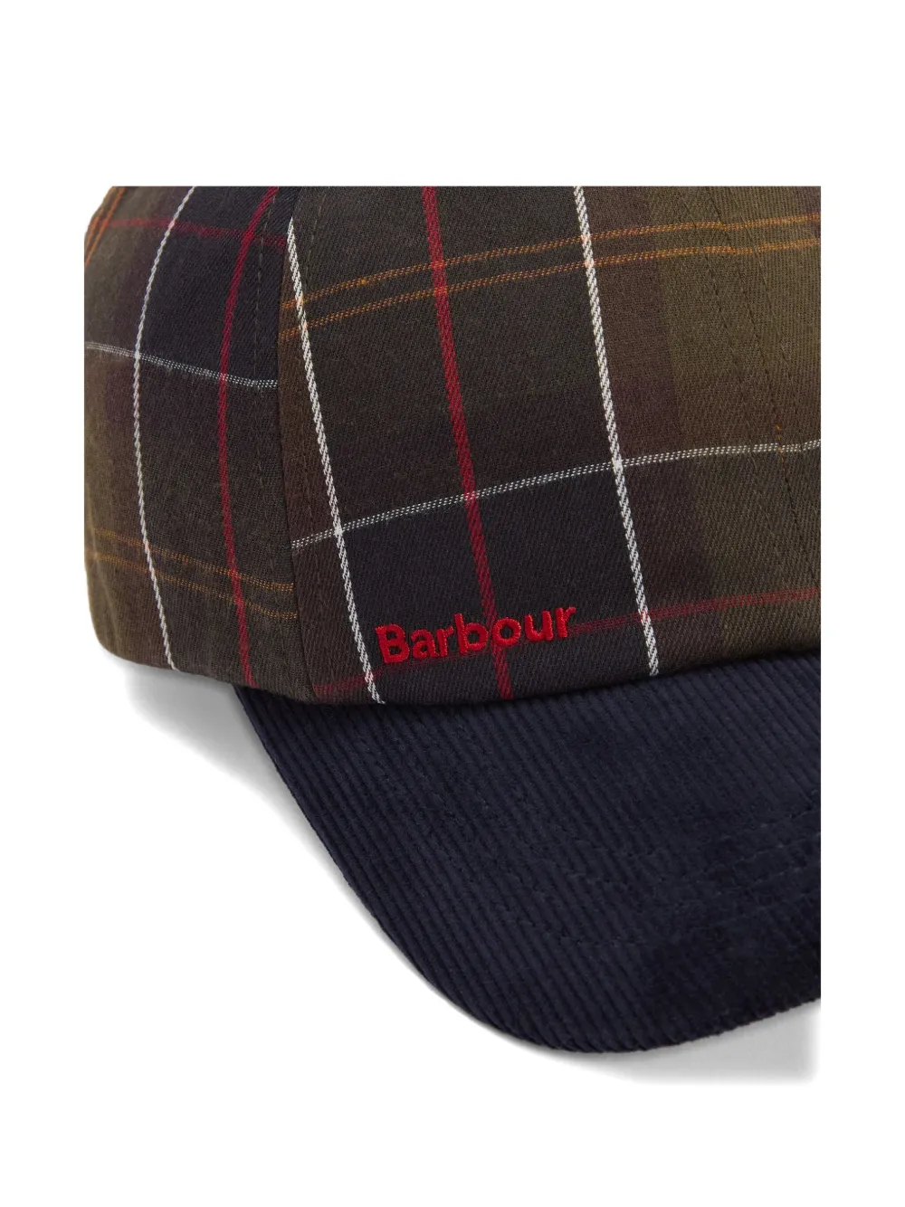 Paul Smith Tartan-pattern Corduroy Cap In Multi