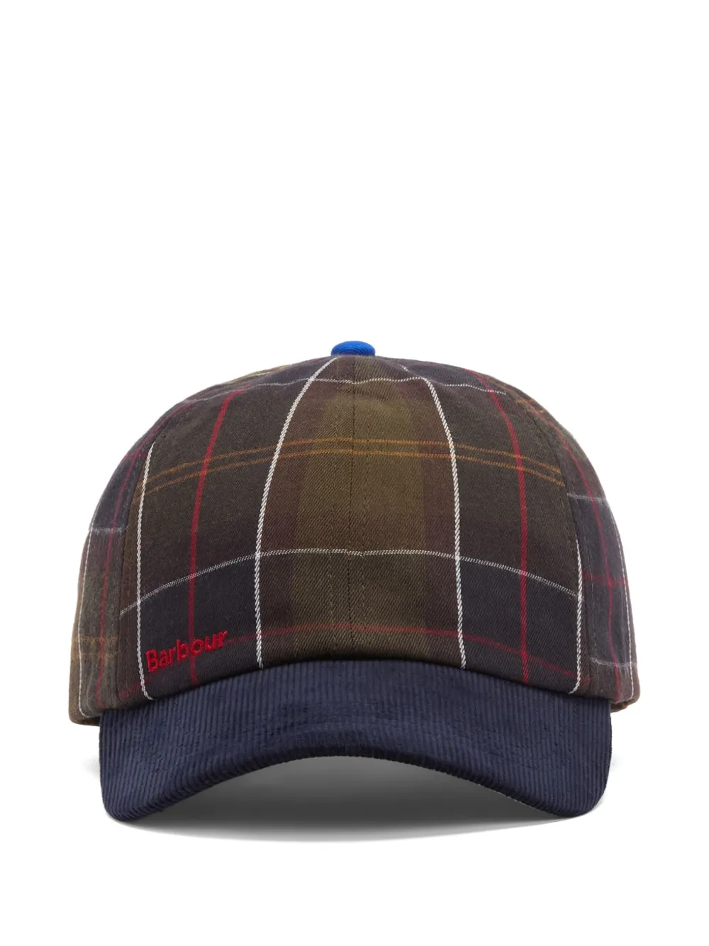 Paul Smith tartan-pattern corduroy cap | Brown | Image 1