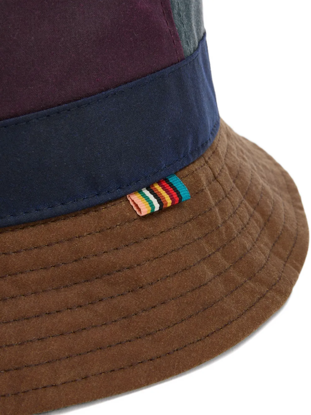 Paul Smith Panelled Appliqué-detail Bucket Hat In Gold