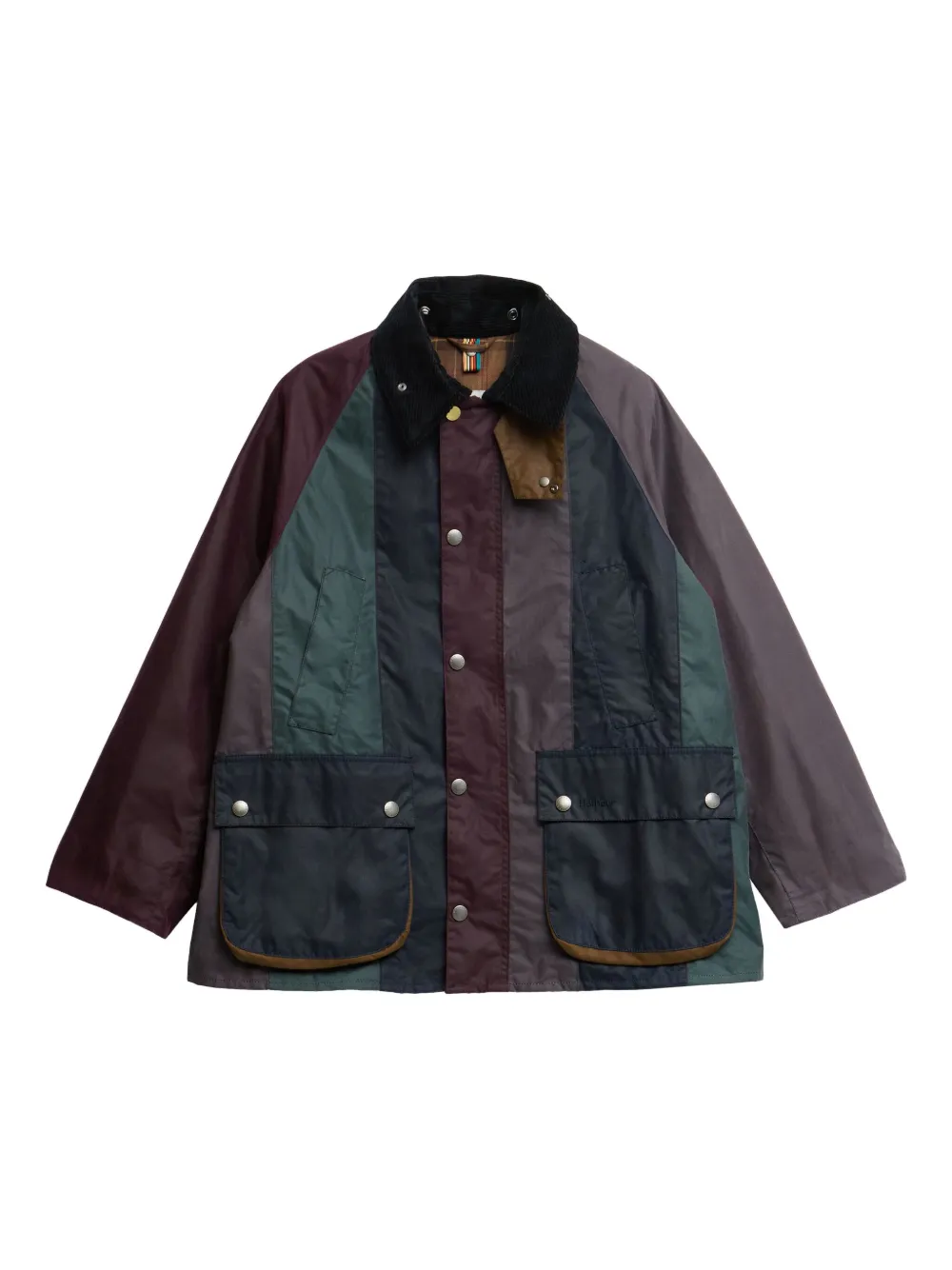Paul Smith chamarra con diseño patchwork | rojo | Image 1