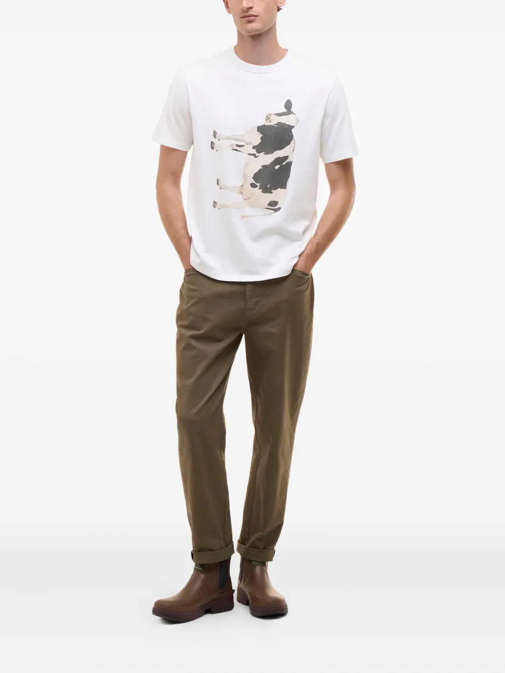 Paul Smith graphic-print crew-neck t-shirt - Wit
