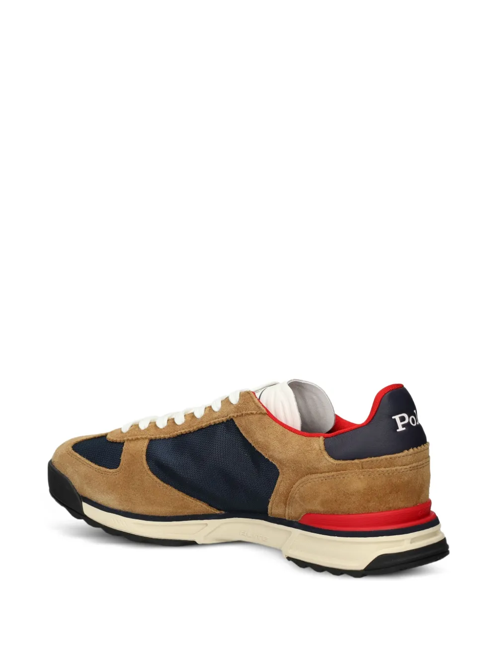 Polo Ralph Lauren Varick sneakers met suède vlak Bruin