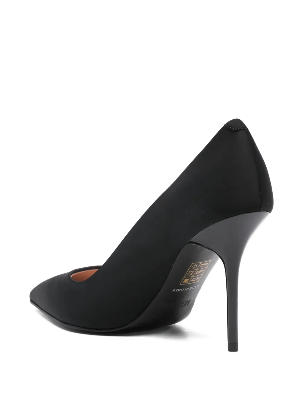 Love Moschino 100 mm leren pumps Zwart