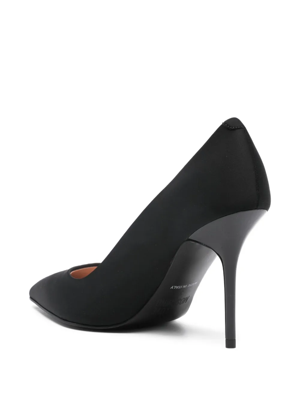 Love Moschino 100 mm leren pumps Zwart