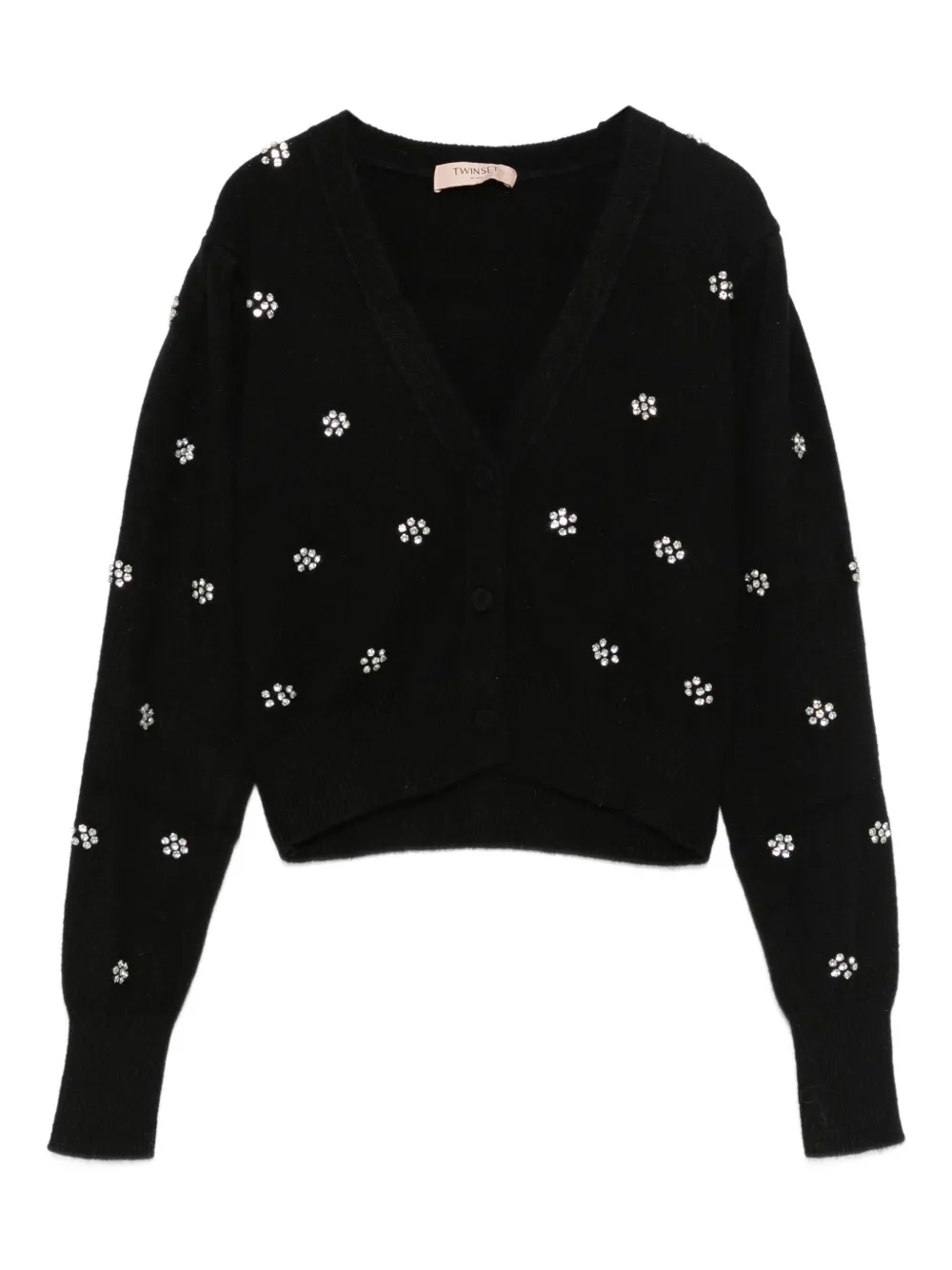 TWINSET floral-pattern cardigan | Black | Image 1
