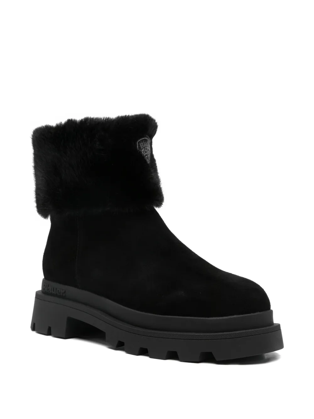 Blauer botas con ribete de pelo | Botines | Image 2