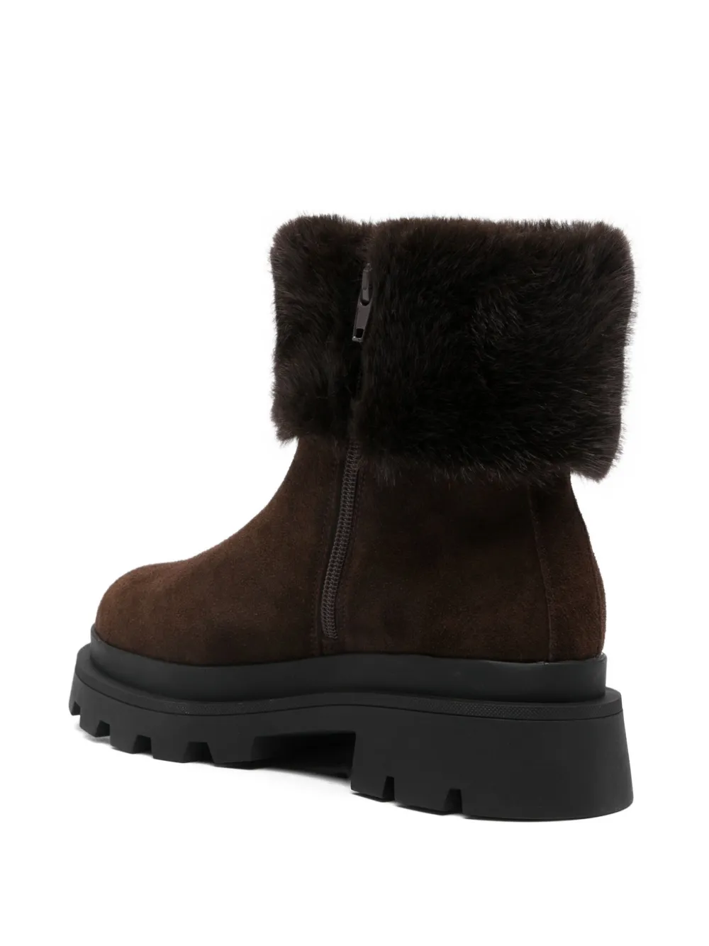 Blauer Laarzen met afwerking Bruin