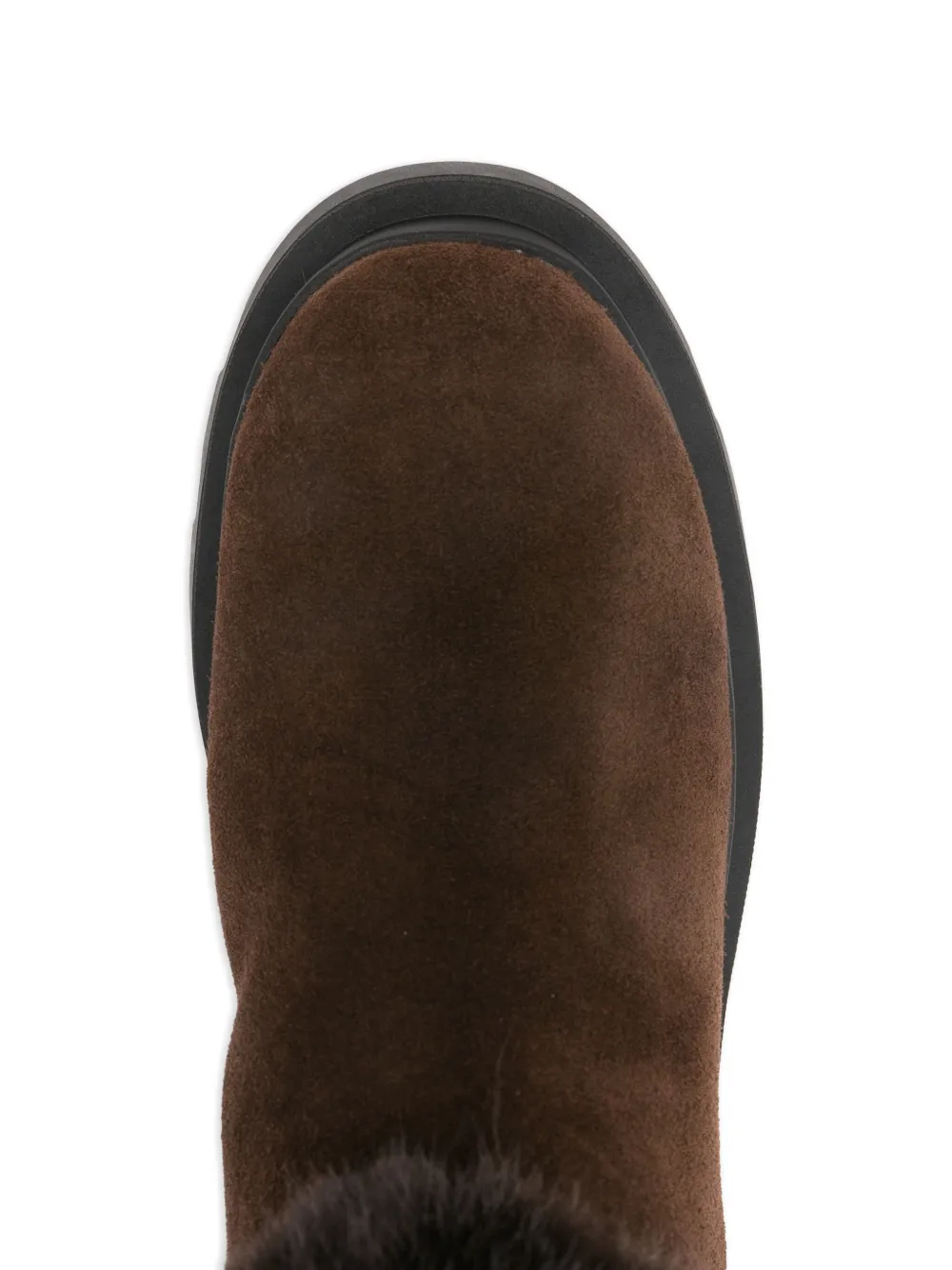 Blauer Laarzen met afwerking Bruin