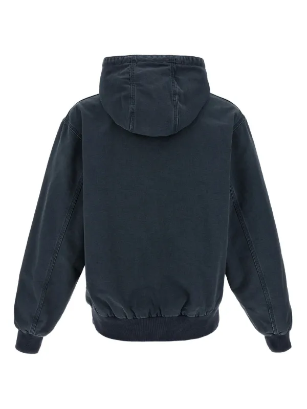 Carhartt WIP Adjustable Hood Logo Patch Jacket | Blue | FARFETCH