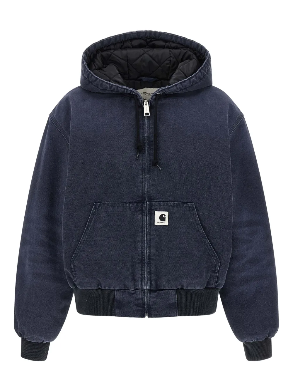 Carhartt WIP Adjustable Hood Logo Patch Jacket | Blue | Image 1