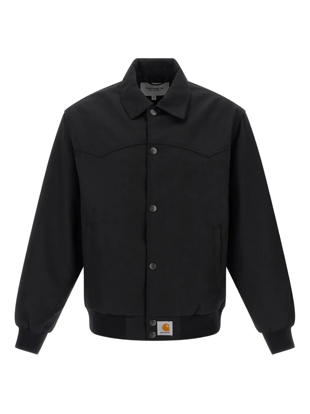 Carhartt Logo Patch Ribbed Ray Jacket In Black