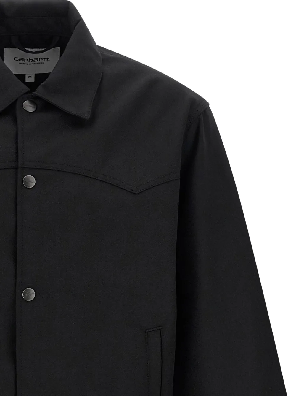 Carhartt Logo Patch Ribbed Ray Jacket In Black
