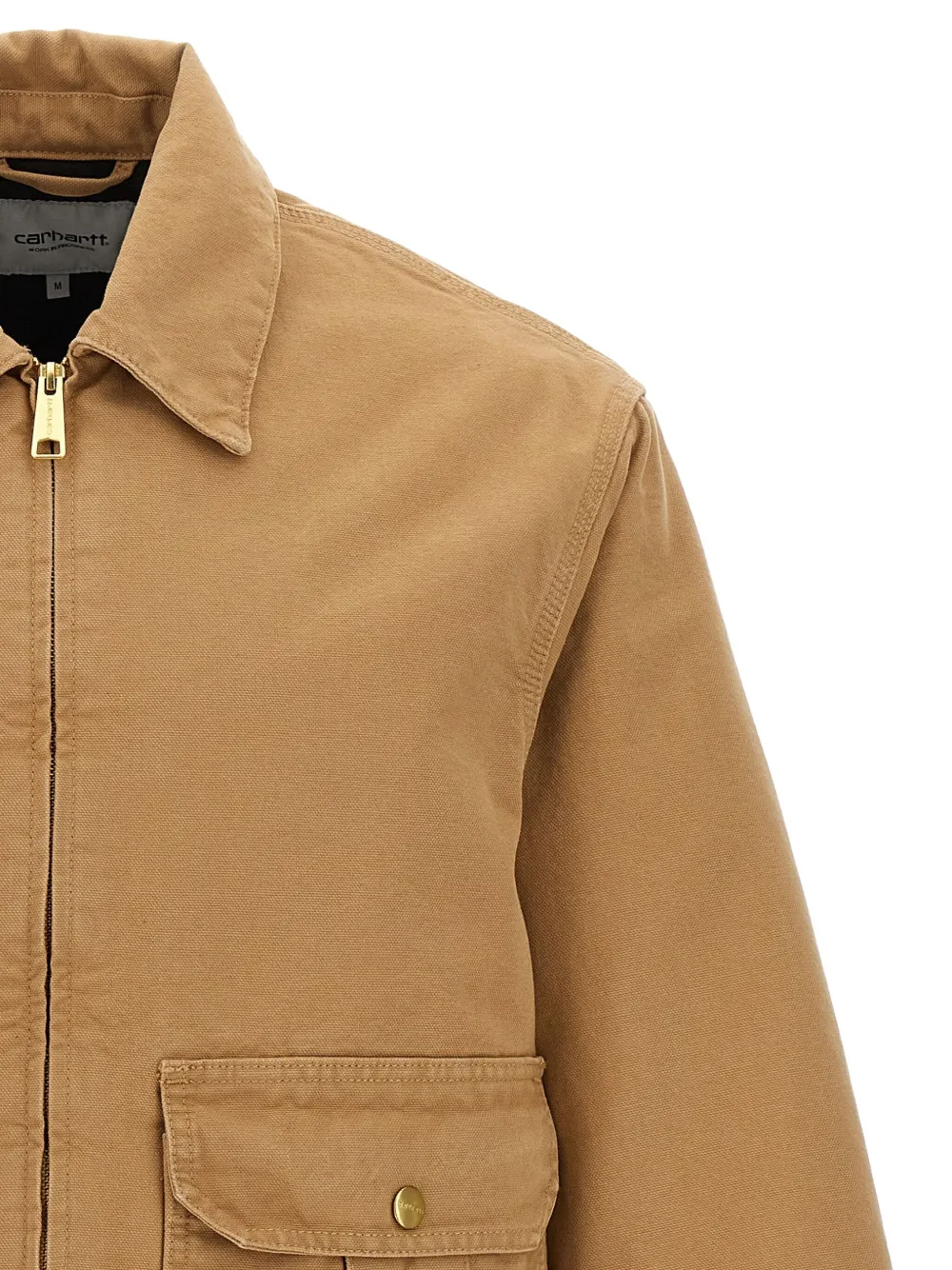 Carhartt Quilted Stanton Cotton Jacket In Brown