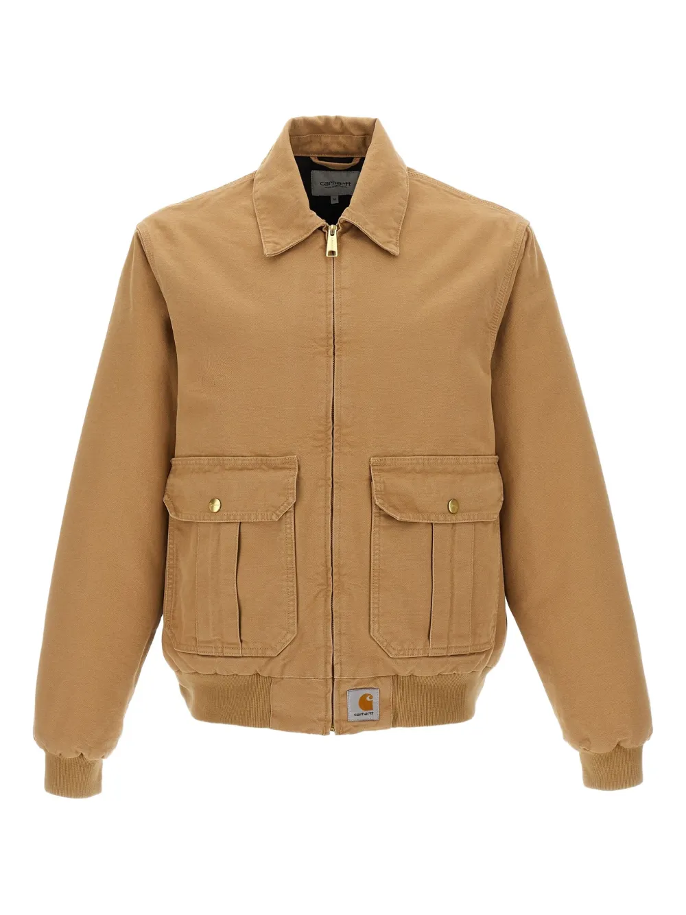 Carhartt Quilted Stanton Cotton Jacket In Brown