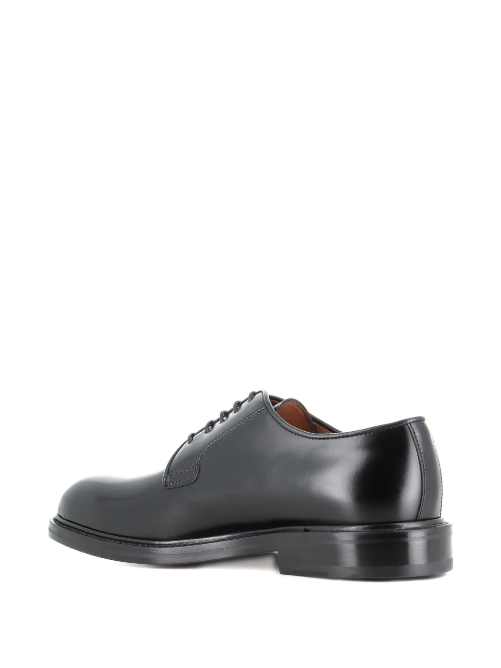 Tassinari Leather Derby Shoes In Black