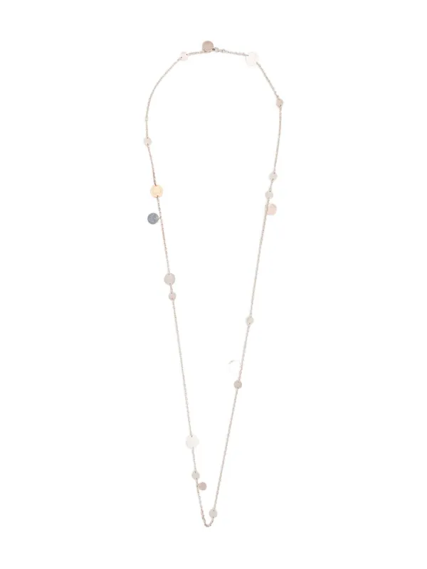 Hermès Pre-owned Ex Libris Long Necklace in Silver