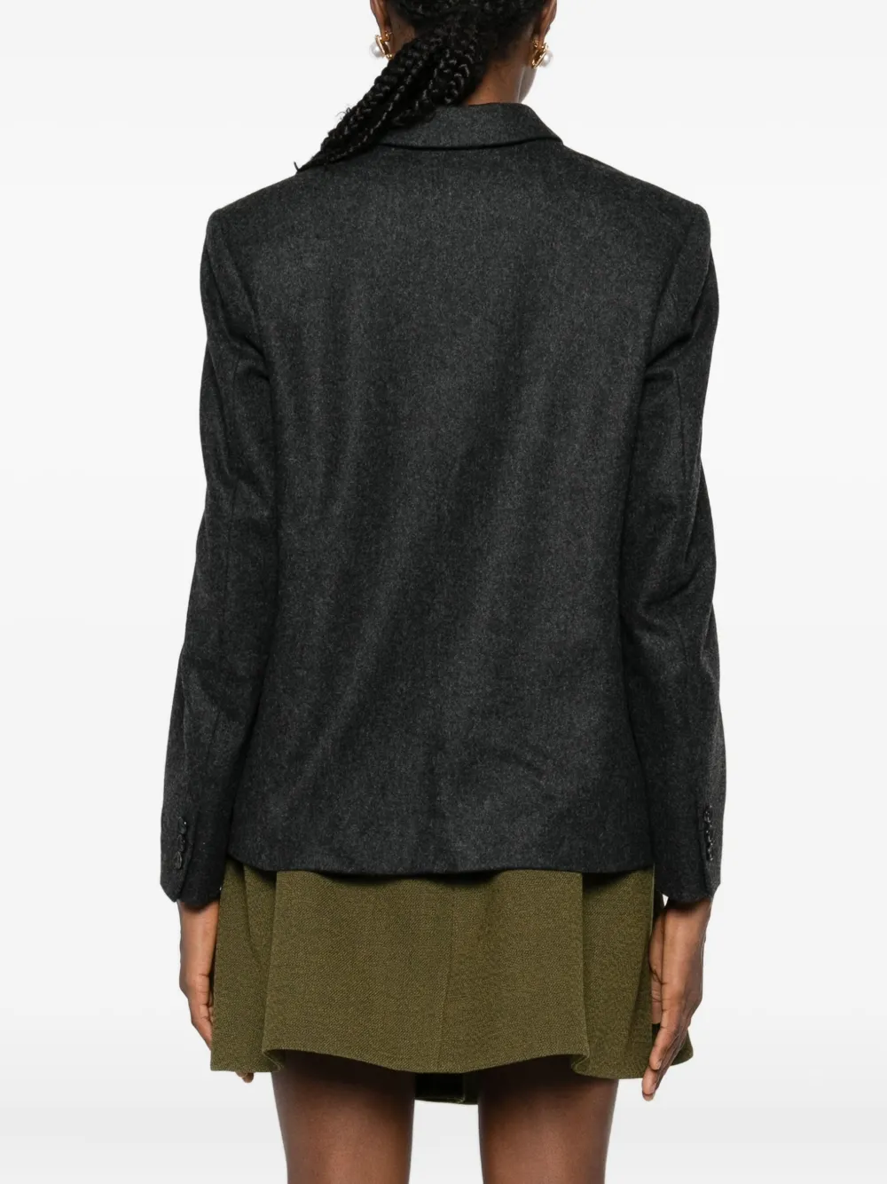 Comme Des Garçons Flap-pocket Military Jacket In Gray
