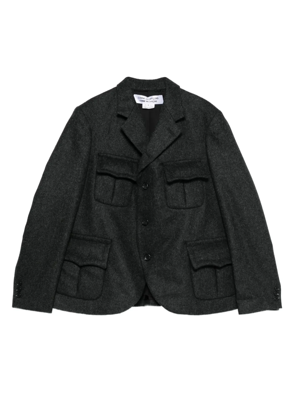 Comme Des Garçons Comme Des Garçons flap-pocket military jacket | Grey | Image 1