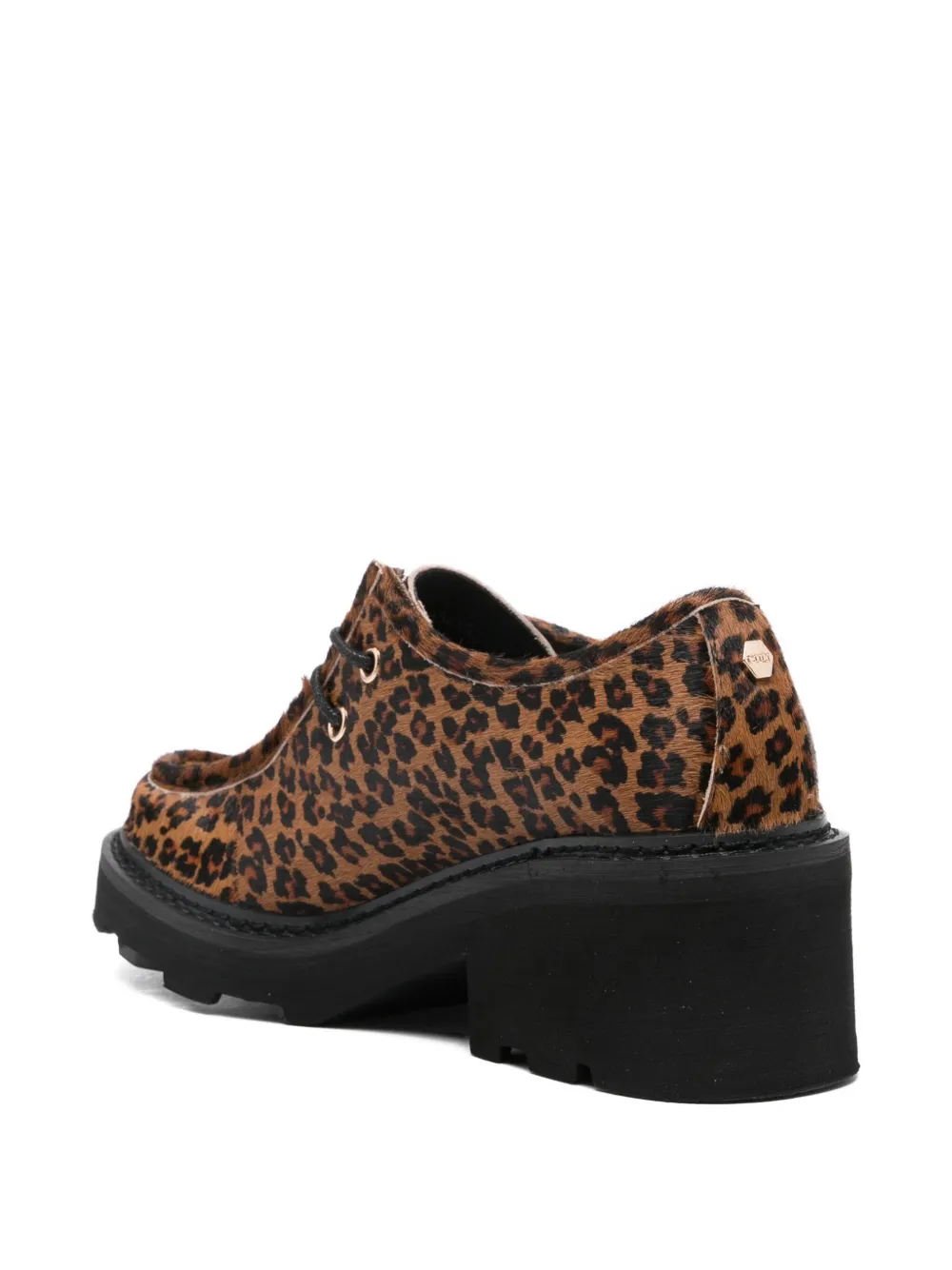  Cult Leopard-print Derby Shoes - Brown 