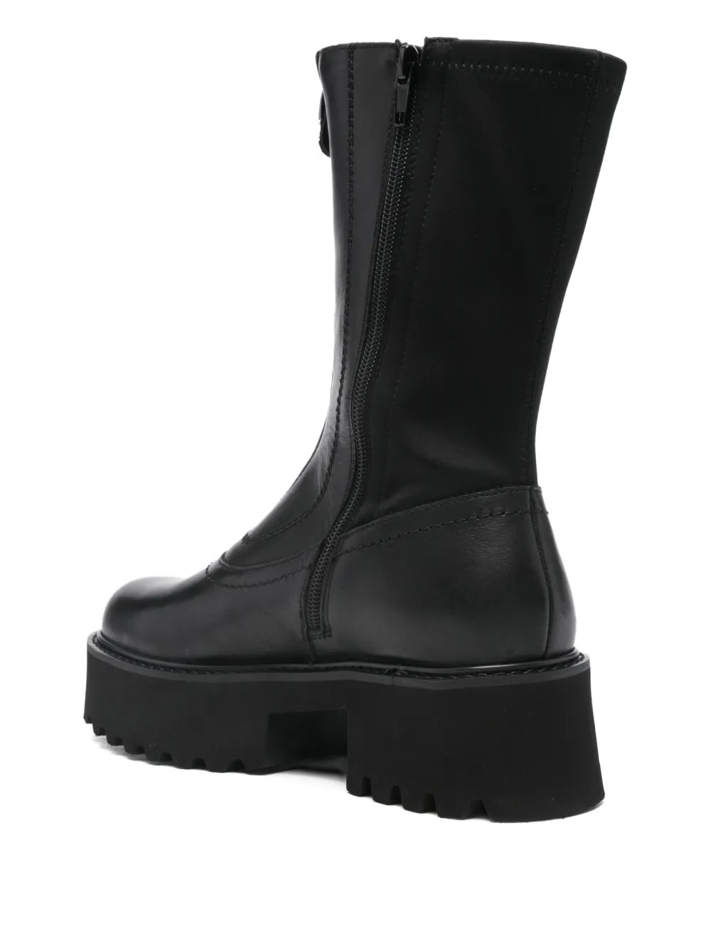 Cult Laarzen met plateauzool en rits Zwart