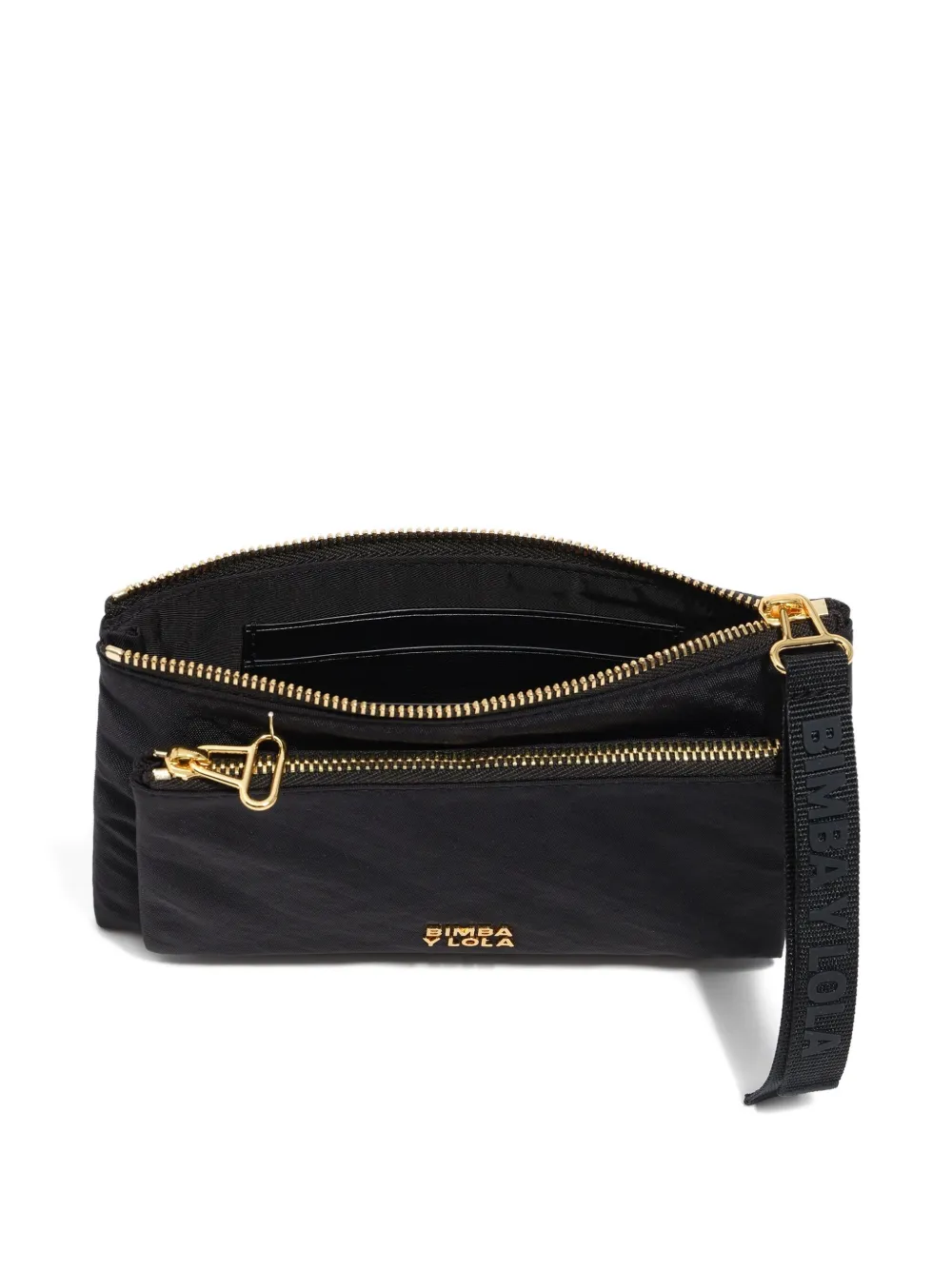 Bimba Y Lola Double-pocket Logo-detail Wallet In Black