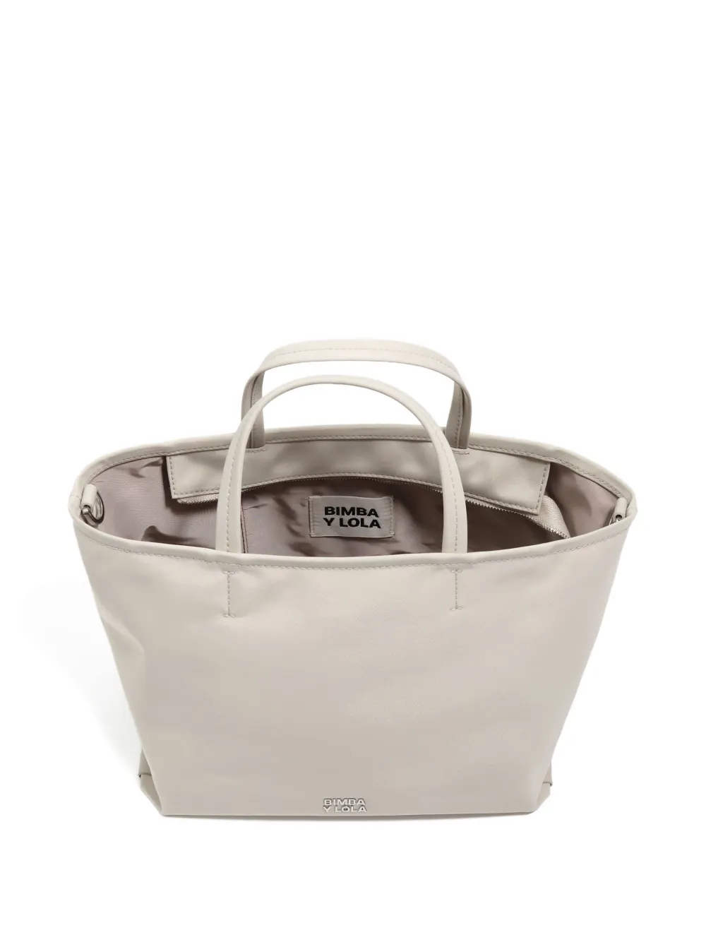 Bimba y Lola Schoudertas met logo Beige