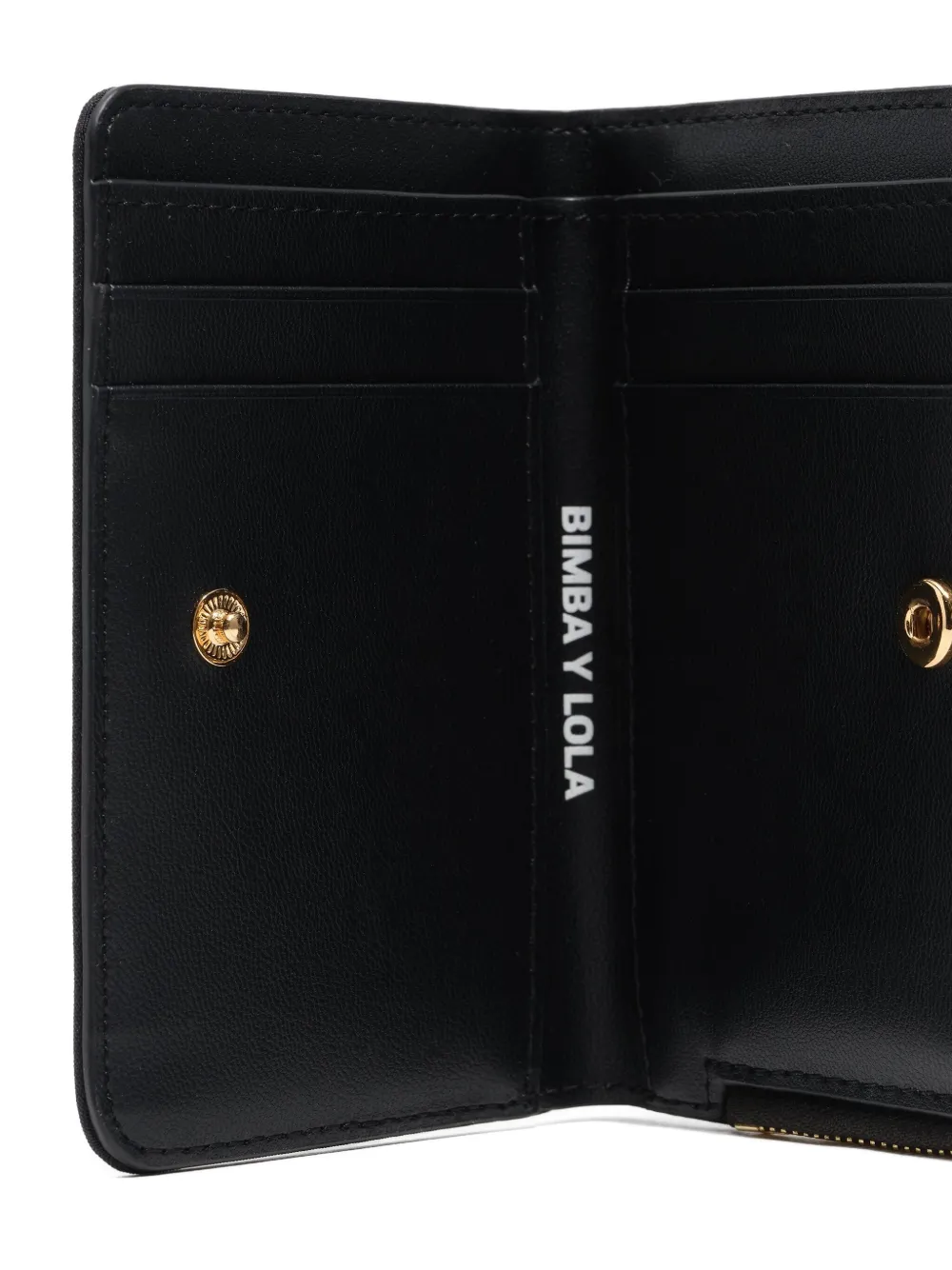 Bimba Y Lola Logo-lettering Wallet In Black
