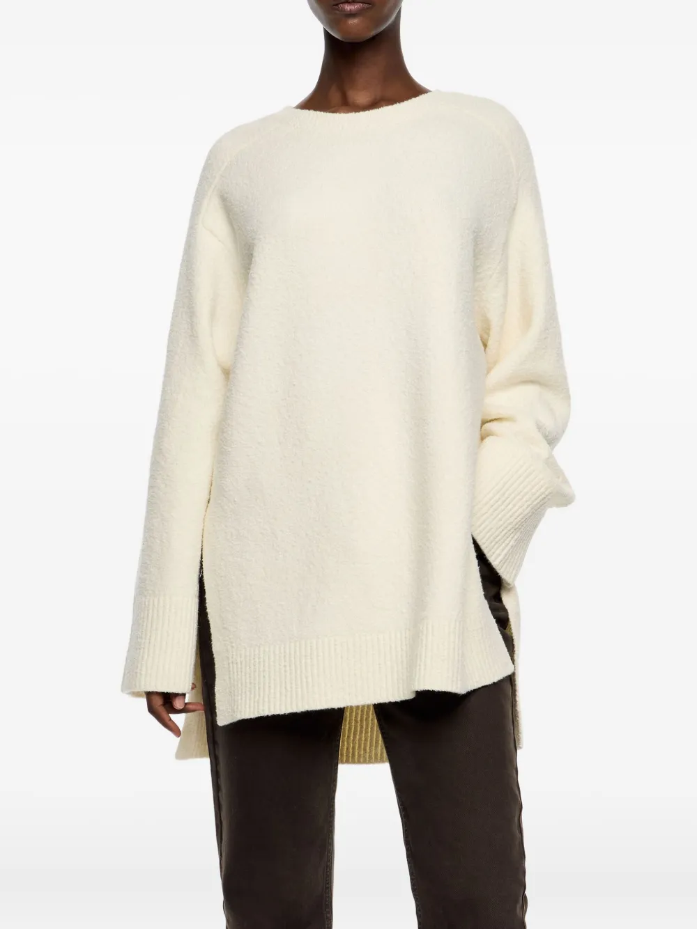 Bimba Y Lola Ribbed Tunic In White