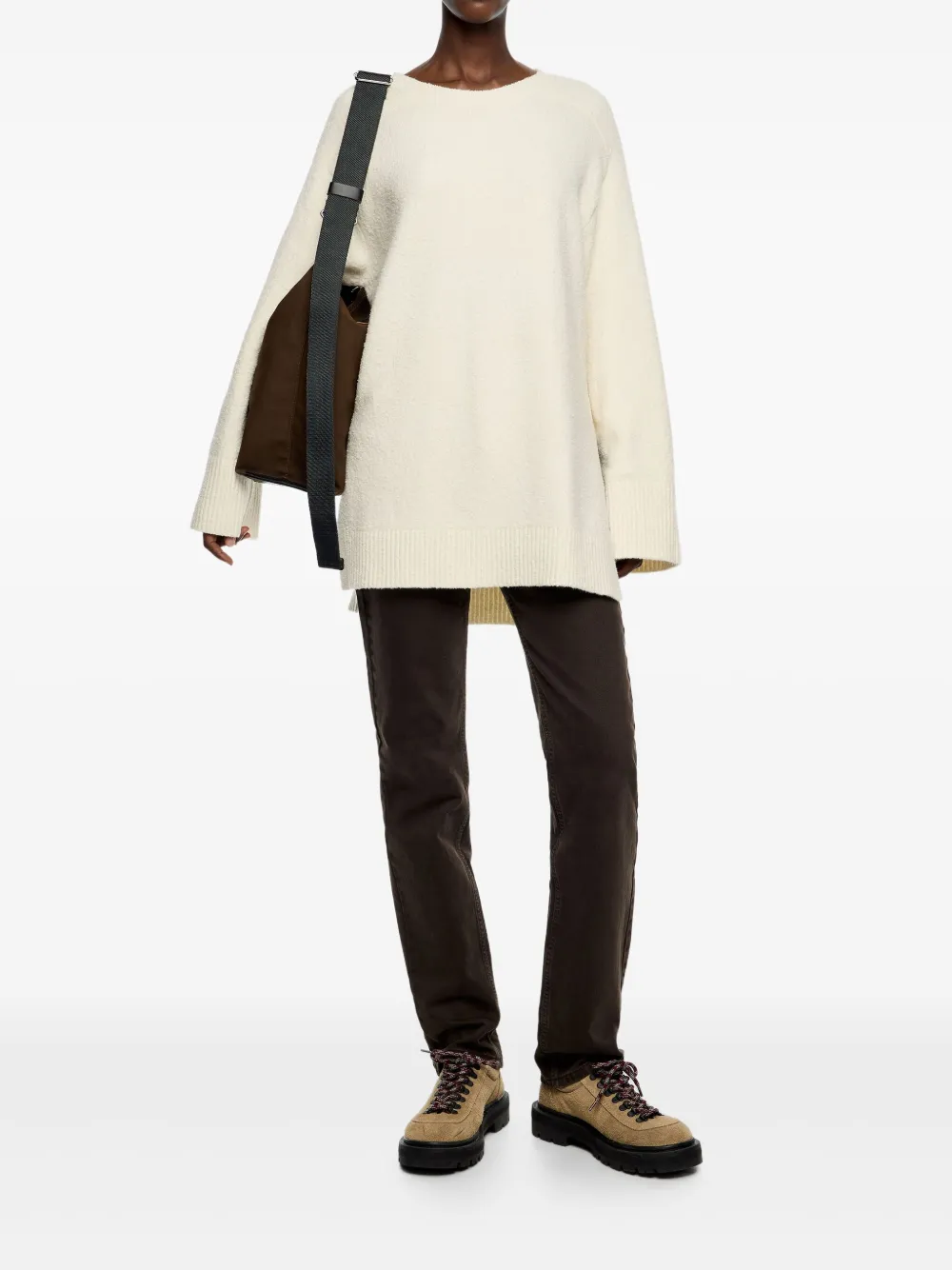 Bimba Y Lola Ribbed Tunic In White