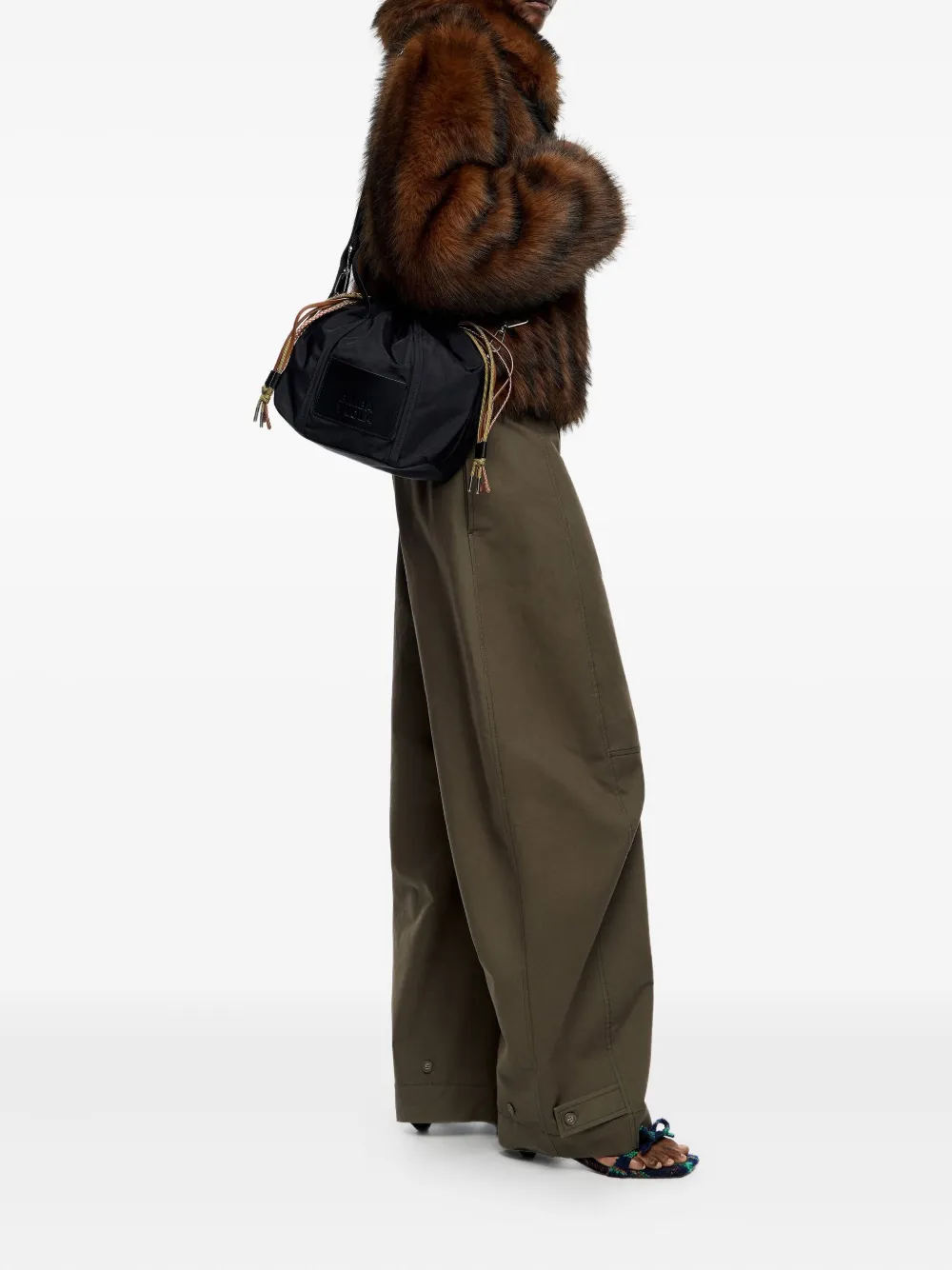 Bimba y Lola small logo-patch satchel bag | Image 2