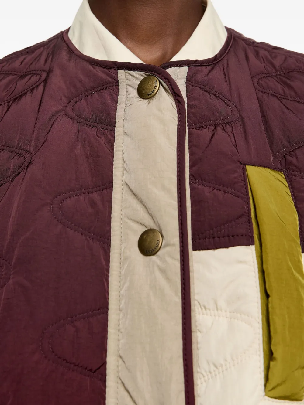 Bimba Y Lola Quilted Puffer Jacket In Red