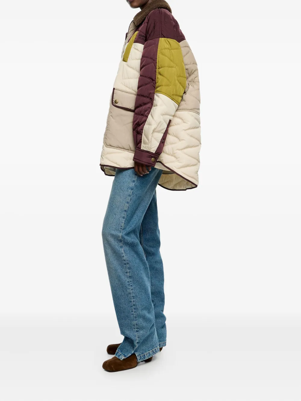 Bimba Y Lola Quilted Puffer Jacket In Red