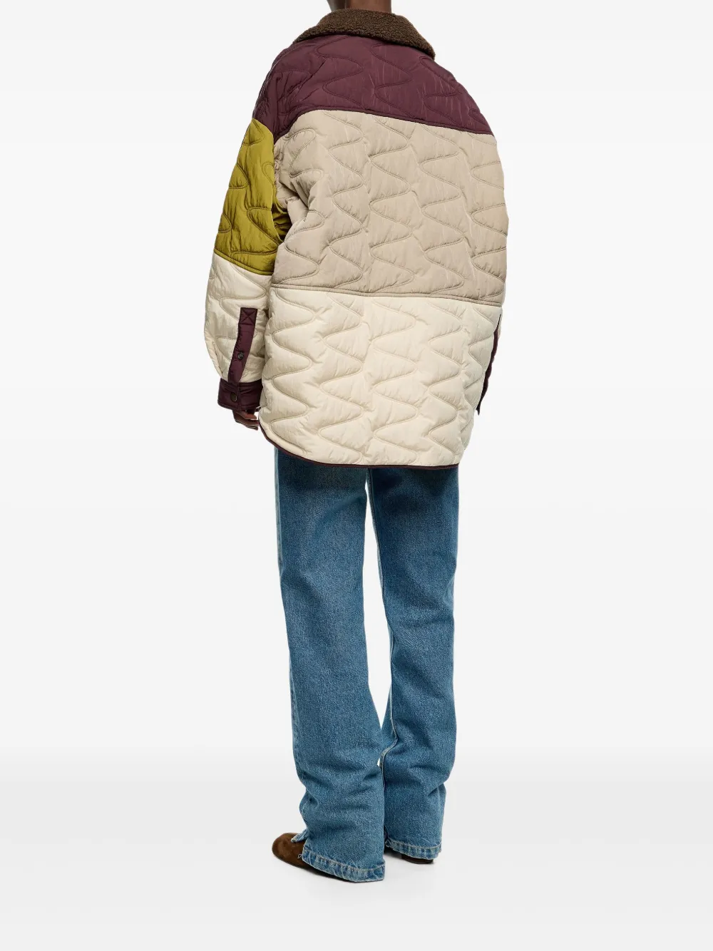 Bimba Y Lola Quilted Puffer Jacket In Red