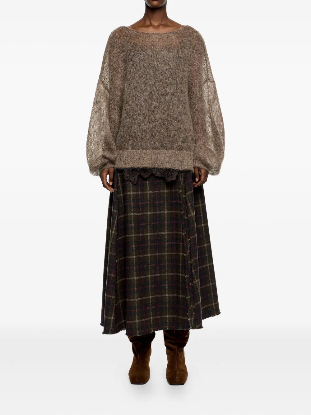 Bimba y Lola A-line checked skirt | A-Line Skirts | Image 2