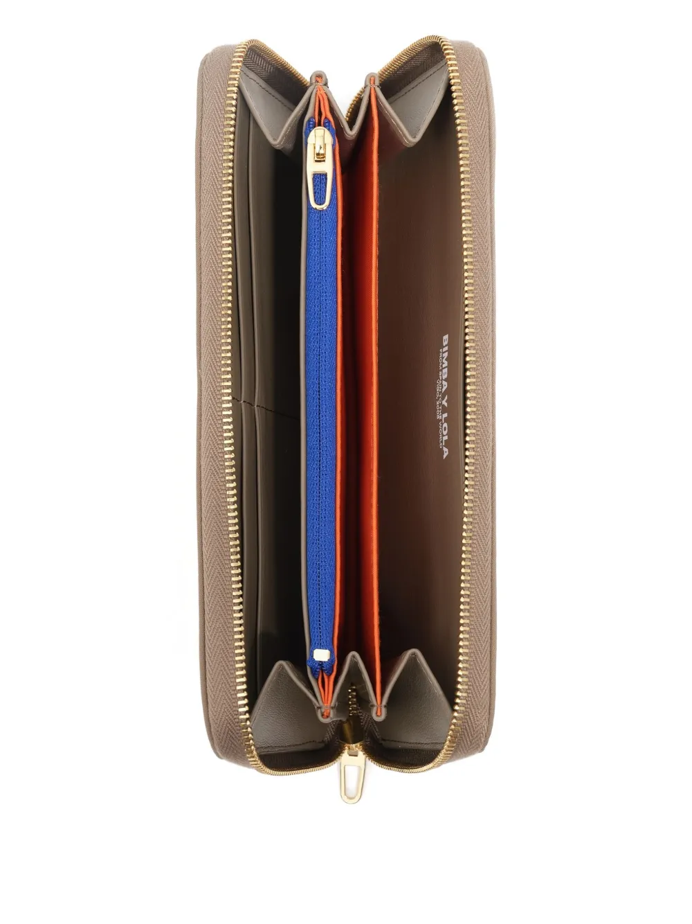 Bimba Y Lola Large Logo-lettering Wallet In Brown