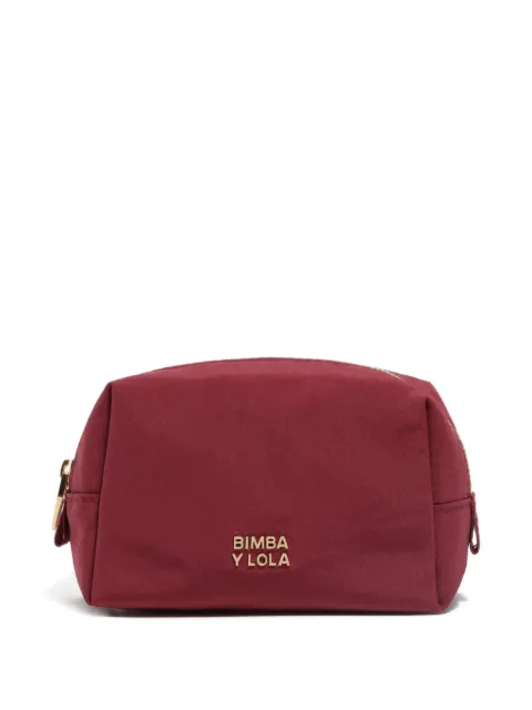 Bimba y Lola small logo-lettering makeup bag