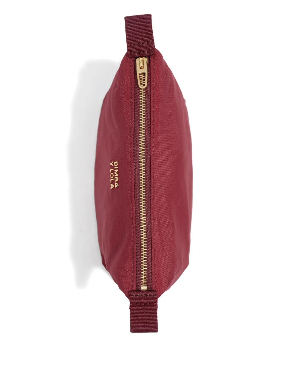 Bimba Y Lola Small Logo-lettering Makeup Bag In Red