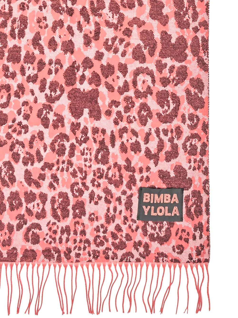 Bimba y Lola animal-print fringed scarf | Image 2