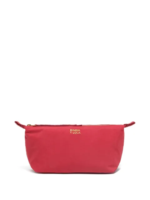 Bimba y Lola logo-strap make-up bag