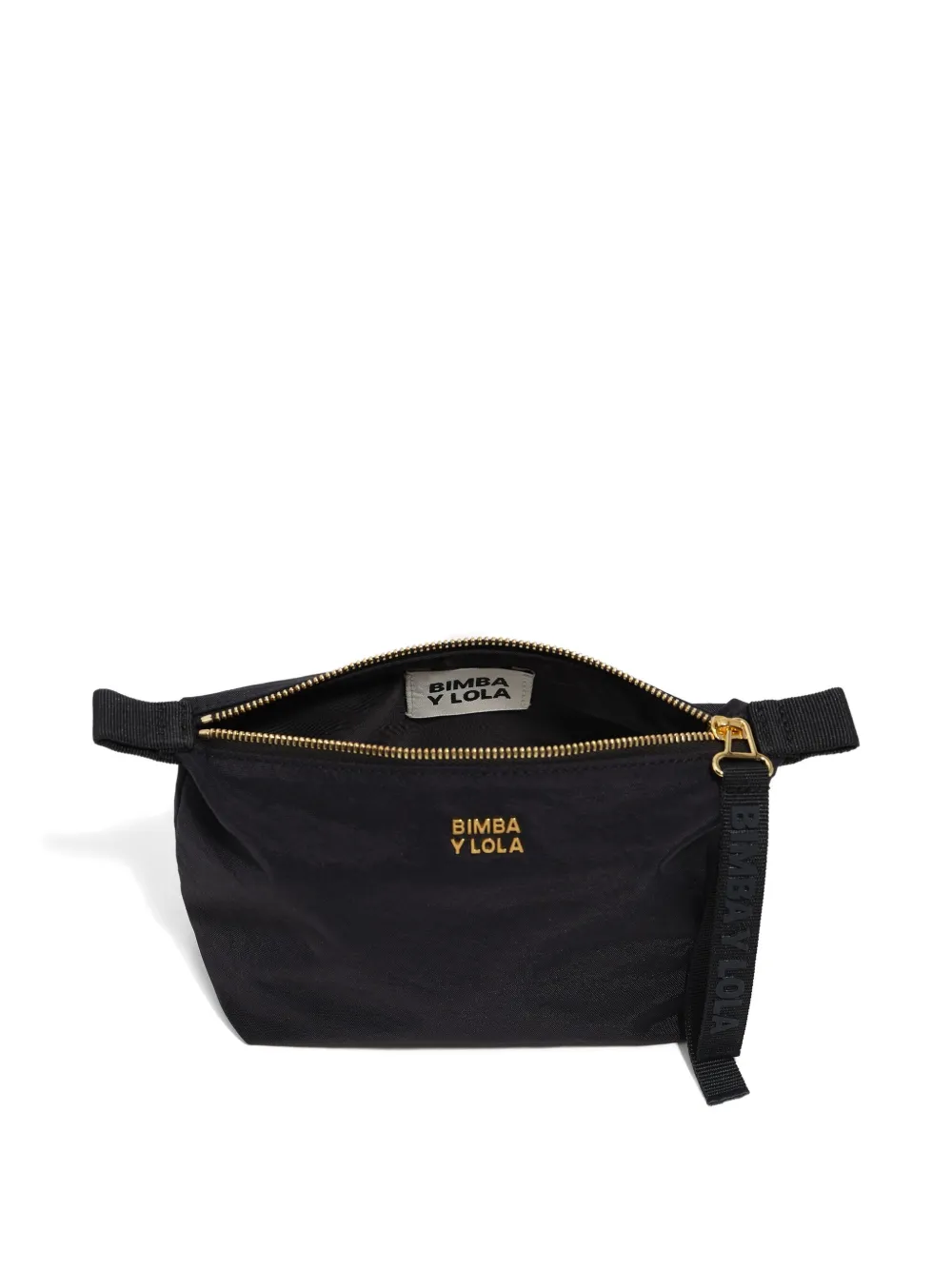 Bimba Y Lola Zip-up Make-up Bag In Black
