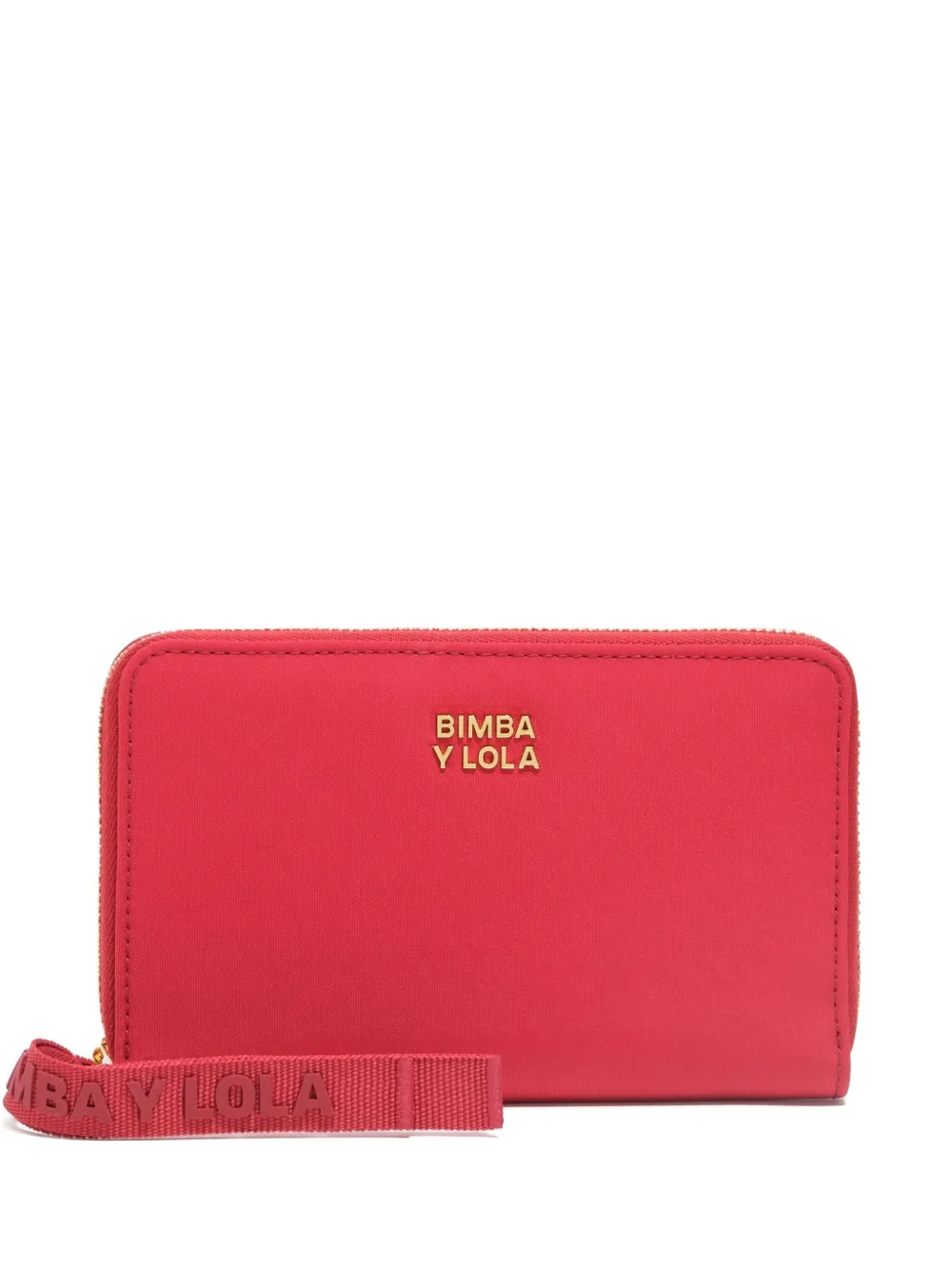 Bimba y Lola logo-strap zip-around wallet | Red | Image 1