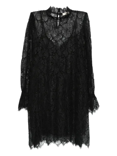 suncoo lace high-neck dress