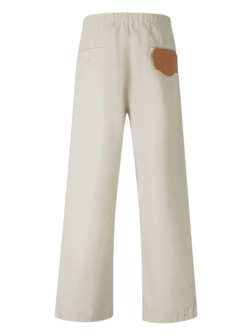 Maison MIHARA YASUHIRO Broek met logopatch - Beige