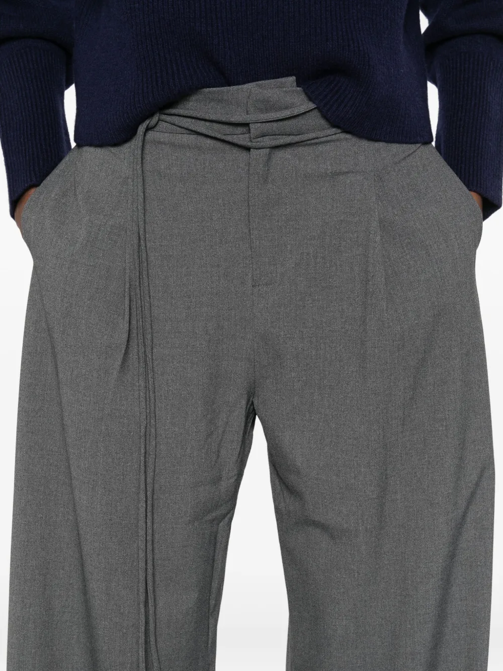 Suncoo Pleated Trousers In Gray