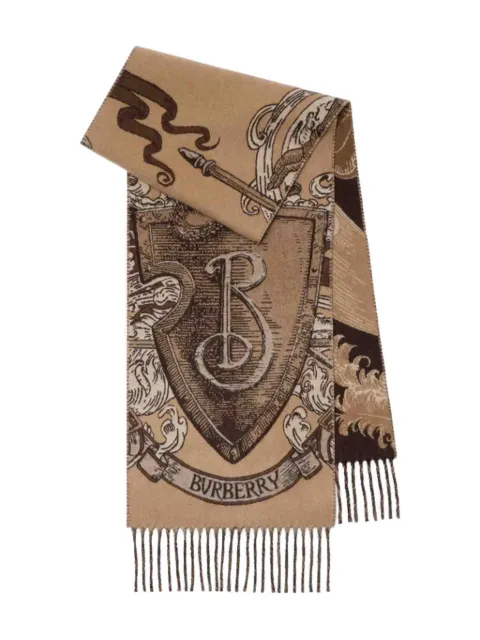 Burberry jacquard cashmere scarf