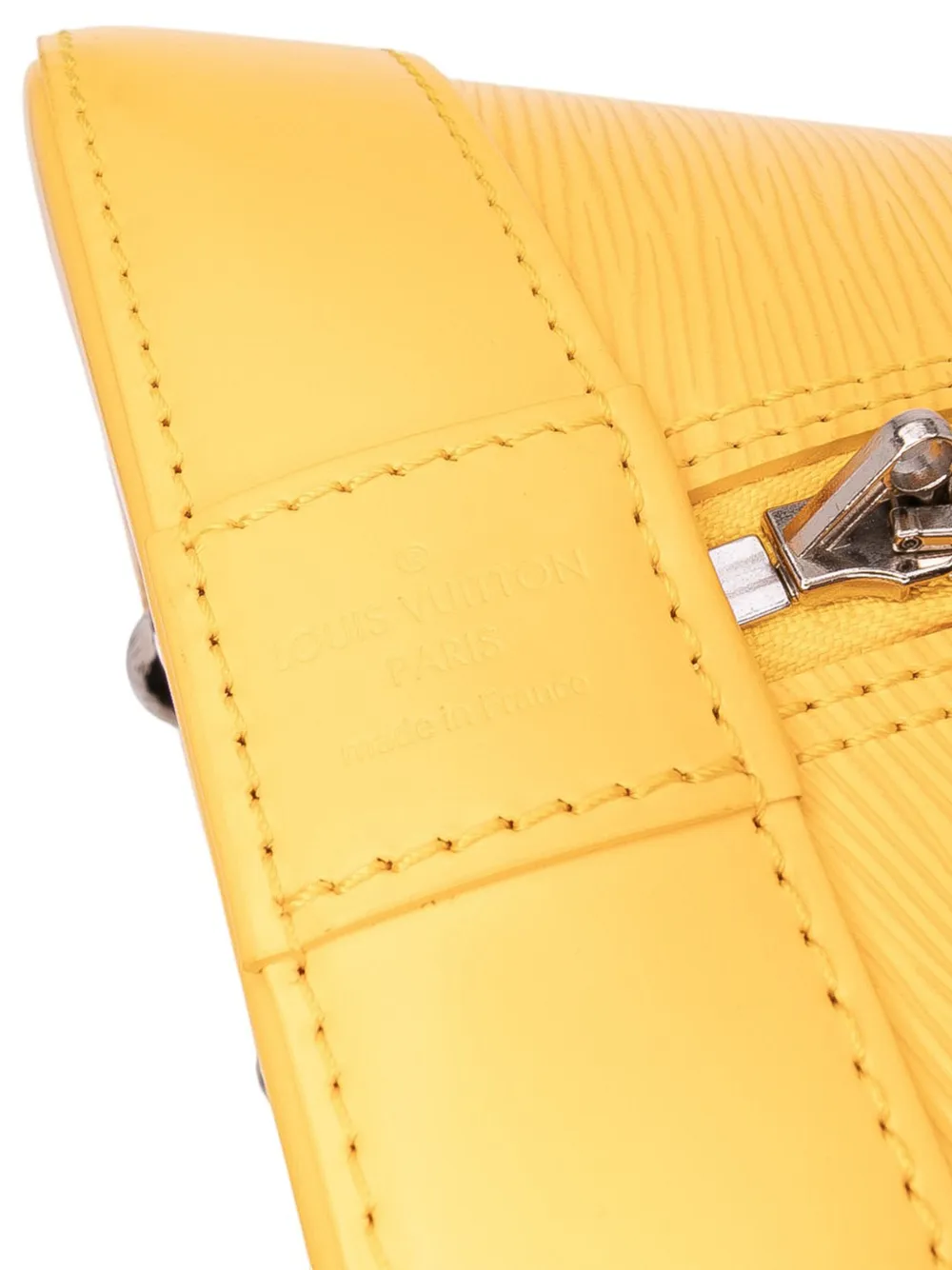 Pre-owned Louis Vuitton 2012 Epi Alma Gm Handbag In Yellow