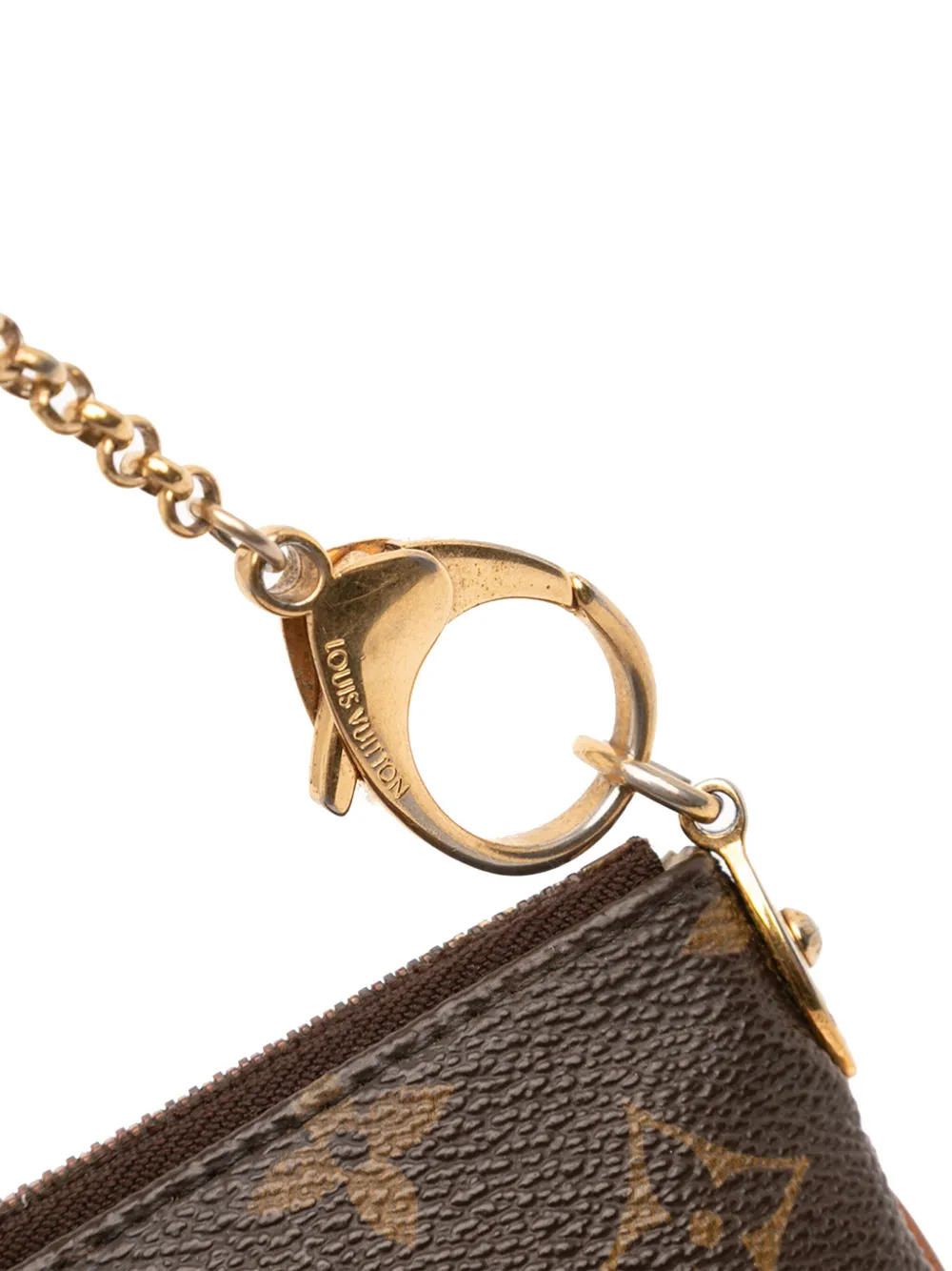 Pre-owned Louis Vuitton 2011 Monogram Pochette Milla Mm Shoulder Bag In Brown